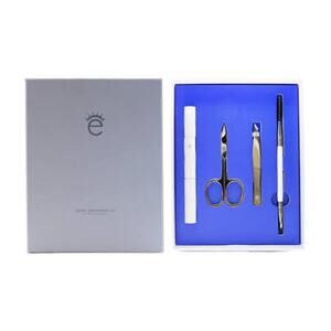 Eyeko London Brow Grooming Kit Tweezers Scissors Brush Set NEW